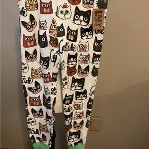 Lazy One “Cattitude” pj pants, brand new with tags